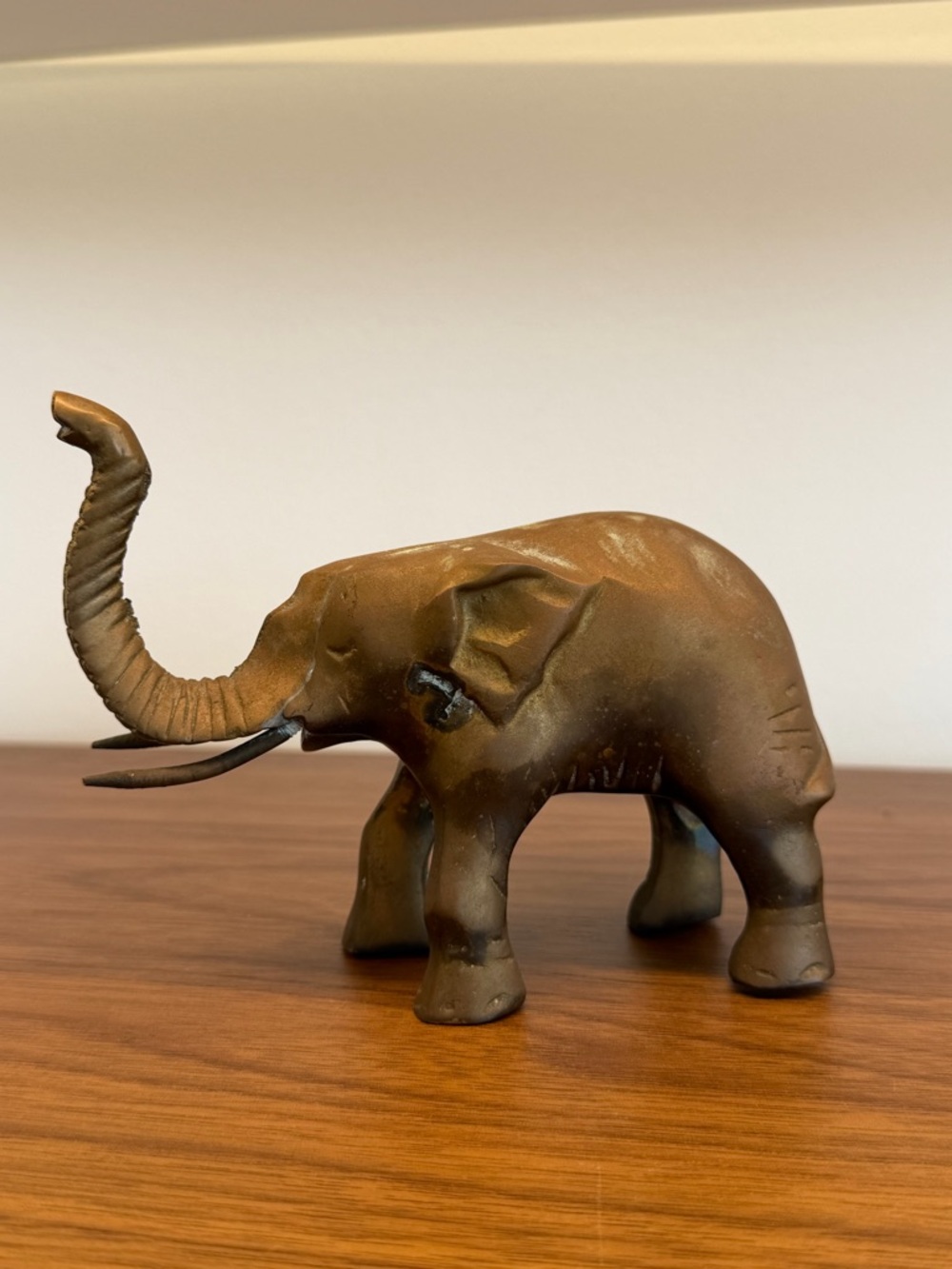 MCM Solid brass elephant figurine